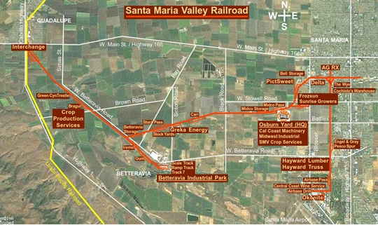 Map of SMVRR Tracks